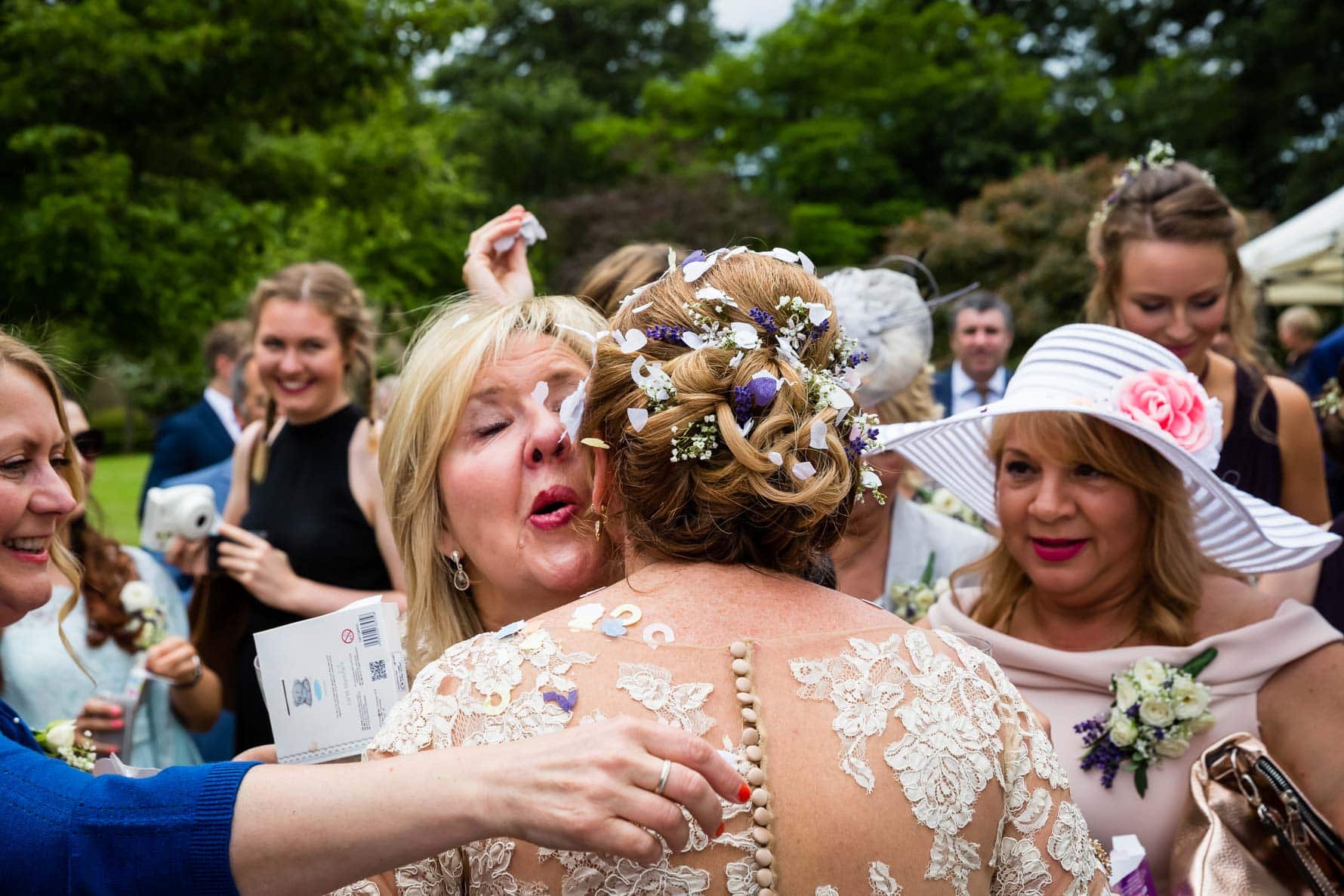 Congratulations from the bride's sister at Hanbury Manor wedding by Hertfordshire wedding photographer Graham Warrellow